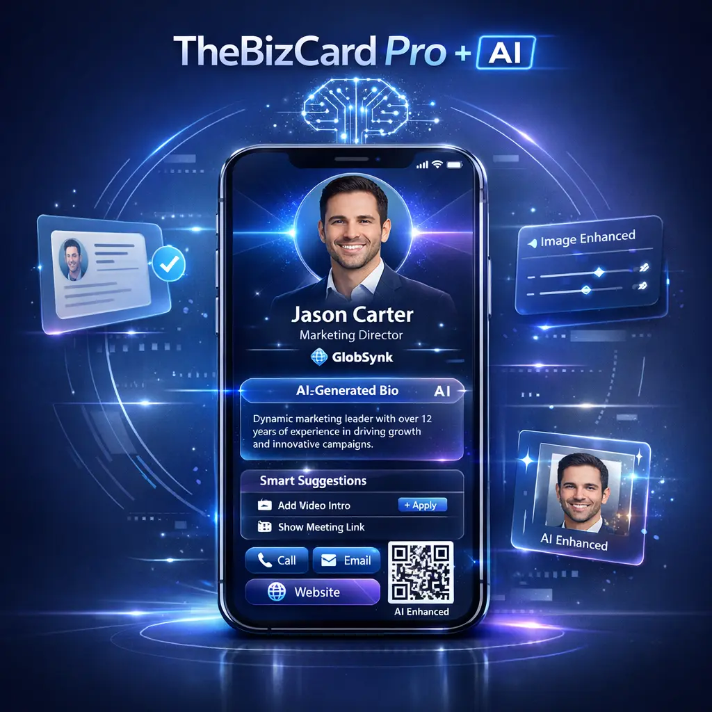 TheBizCard family and team digital card experience